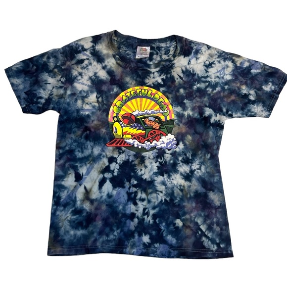 Hand dyed youth Grateful Dead Casey Jones t-shirt - Picture 1 of 4